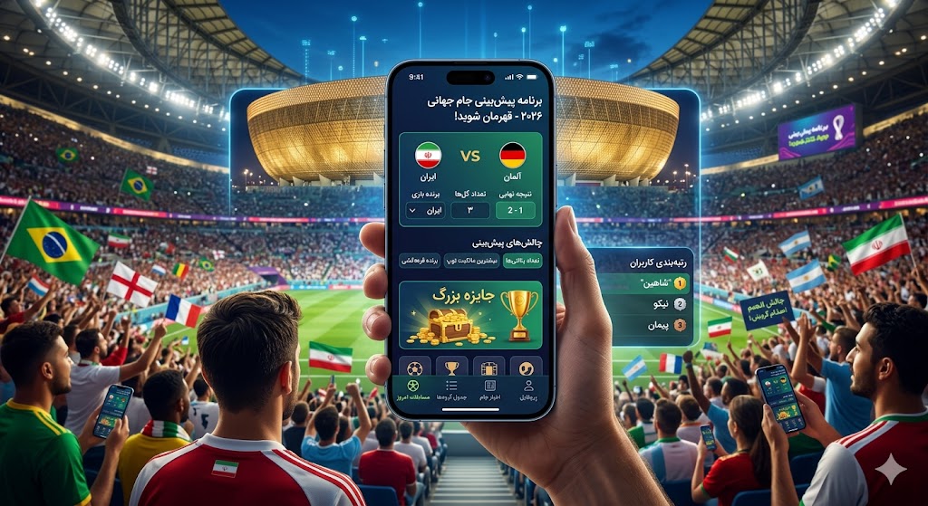 اپلیکیشن پیش بینی مسابقات فوتبال جام جهانی ۲۰۲۶ اپلیکیشن پیش بینی مسابقات فوتبال جام جهانی ۲۰۲۶