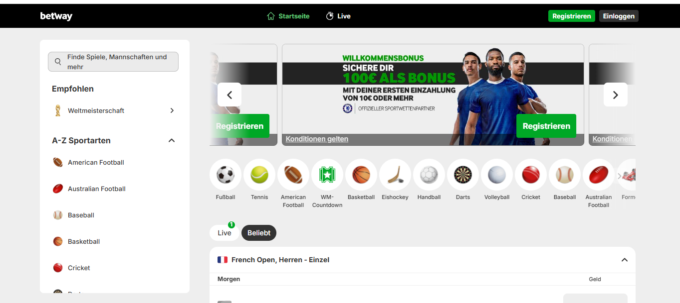 سایت شرط بندی جام جهانی ۲۰۲۶ Betway